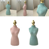 Maxbell Necklace Display Stand Fashion Pendant Chain Organizer for Dresser Home Shop Pink