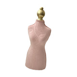 Maxbell Necklace Display Stand Fashion Pendant Chain Organizer for Dresser Home Shop Pink