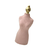 Maxbell Necklace Display Stand Fashion Pendant Chain Organizer for Dresser Home Shop Pink