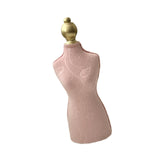 Maxbell Necklace Display Stand Fashion Pendant Chain Organizer for Dresser Home Shop Pink