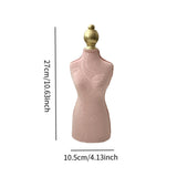 Maxbell Necklace Display Stand Fashion Pendant Chain Organizer for Dresser Home Shop Pink