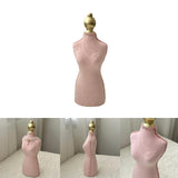 Maxbell Necklace Display Stand Fashion Pendant Chain Organizer for Dresser Home Shop Pink