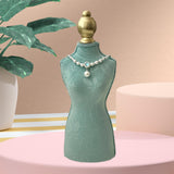 Maxbell Necklace Display Stand Fashion Pendant Chain Organizer for Dresser Home Shop Green
