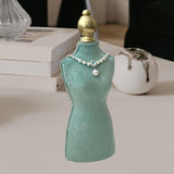 Maxbell Necklace Display Stand Fashion Pendant Chain Organizer for Dresser Home Shop Green