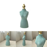 Maxbell Necklace Display Stand Fashion Pendant Chain Organizer for Dresser Home Shop Green