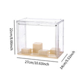 Maxbell Transparent Display Case Dustproof for Action Figure Showcase Model Showcase S