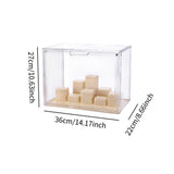 Maxbell Transparent Display Case Dustproof for Action Figure Showcase Model Showcase L