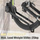 Maxbell Swivel Bike Wall Mount Rotating Vertical Sturdy Display Hook for Home Garage