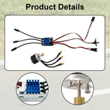 Maxbell 2322 Outrunner Brushless Motor and AM32 ESC for MN78 1/12 RC Car Truck Model
