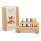 Maxbell Wooden Popup Toys Fine Motor Skills Educational Game for Kids Traveling Gift