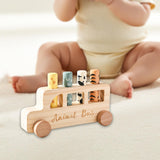 Maxbell Wooden Popup Toys Fine Motor Skills Educational Game for Kids Traveling Gift