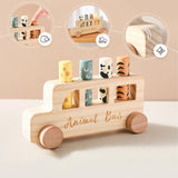 Maxbell Wooden Popup Toys Fine Motor Skills Educational Game for Kids Traveling Gift