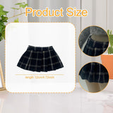 Maxbell 1/6 Plaid Pleated Skirt Soft Accessory Mini Skirt for 12 inch Female Figures
