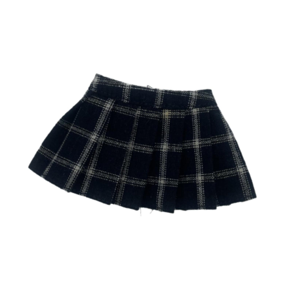Maxbell 1/6 Plaid Pleated Skirt Soft Accessory Mini Skirt for 12 inch Female Figures