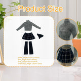 Maxbell 1/6 Scale Figure Long Sleeve Sweater and Plaid Skirt for 12'' Action Figures