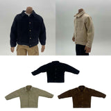 Maxbell 1/6 Male Figure Coat Dress up Stylish Doll Jacket for 12 inch Action Figures Black