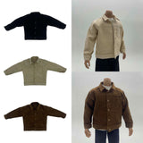 Maxbell 1/6 Male Figure Coat Dress up Stylish Doll Jacket for 12 inch Action Figures Black