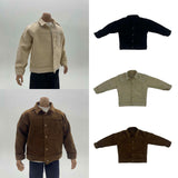 Maxbell 1/6 Male Figure Coat Dress up Stylish Doll Jacket for 12 inch Action Figures Black
