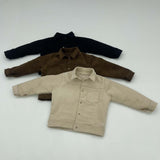 Maxbell 1/6 Male Figure Coat Dress up Stylish Doll Jacket for 12 inch Action Figures Black