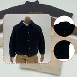 Maxbell 1/6 Male Figure Coat Dress up Stylish Doll Jacket for 12 inch Action Figures Black