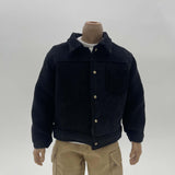 Maxbell 1/6 Male Figure Coat Dress up Stylish Doll Jacket for 12 inch Action Figures Black
