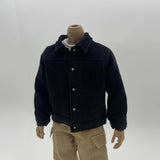 Maxbell 1/6 Male Figure Coat Dress up Stylish Doll Jacket for 12 inch Action Figures Black