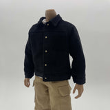 Maxbell 1/6 Male Figure Coat Dress up Stylish Doll Jacket for 12 inch Action Figures Black