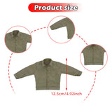 Maxbell 1/6 Male Figure Coat Dress up Stylish Doll Jacket for 12 inch Action Figures Khaki