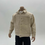 Maxbell 1/6 Male Figure Coat Dress up Stylish Doll Jacket for 12 inch Action Figures Khaki