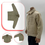 Maxbell 1/6 Male Figure Coat Dress up Stylish Doll Jacket for 12 inch Action Figures Khaki
