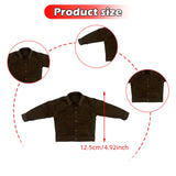 Maxbell 1/6 Male Figure Coat Dress up Stylish Doll Jacket for 12 inch Action Figures Brown