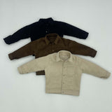 Maxbell 1/6 Male Figure Coat Dress up Stylish Doll Jacket for 12 inch Action Figures Brown