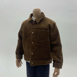 Maxbell 1/6 Male Figure Coat Dress up Stylish Doll Jacket for 12 inch Action Figures Brown