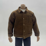Maxbell 1/6 Male Figure Coat Dress up Stylish Doll Jacket for 12 inch Action Figures Brown