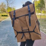 Maxbell Art Artwork Case Canvas Sketch Bag for Drawing Teaching Meetings Sketching Brown