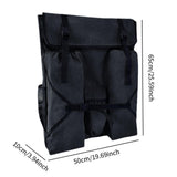 Maxbell Art Artwork Case Canvas Sketch Bag for Drawing Teaching Meetings Sketching Black