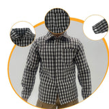 Maxbell 1/6 Scale Action Figure Clothes Plaid Shirt Dress up for 12" Male Body Dolls