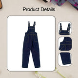 Maxbell 1/6 Miniature Female Doll Pants Miniature Trouser for 12 inch Action Figures blue