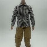 Maxbell 1/6 Scale Action Figure Clothes Plaid Shirt Trousers suits for 12" Male Body