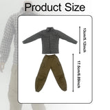 Maxbell 1/6 Scale Action Figure Clothes Plaid Shirt Trousers suits for 12" Male Body