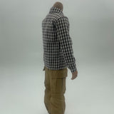 Maxbell 1/6 Scale Action Figure Clothes Plaid Shirt Trousers suits for 12" Male Body