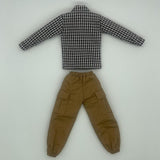 Maxbell 1/6 Scale Action Figure Clothes Plaid Shirt Trousers suits for 12" Male Body