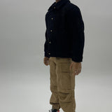 Maxbell 1:6 Scale Action Figure Clothes Corduroy suits Doll Costume for 12 inch Male Black