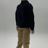 Maxbell 1:6 Scale Action Figure Clothes Corduroy suits Doll Costume for 12 inch Male Black