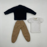 Maxbell 1:6 Scale Action Figure Clothes Corduroy suits Doll Costume for 12 inch Male Black