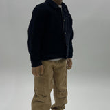 Maxbell 1:6 Scale Action Figure Clothes Corduroy suits Doll Costume for 12 inch Male Black