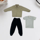 Maxbell 1:6 Scale Action Figure Clothes Corduroy suits Doll Costume for 12 inch Male Khaki