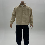 Maxbell 1:6 Scale Action Figure Clothes Corduroy suits Doll Costume for 12 inch Male Khaki