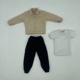 Maxbell 1:6 Scale Action Figure Clothes Corduroy suits Doll Costume for 12 inch Male Khaki