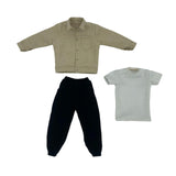 Maxbell 1:6 Scale Action Figure Clothes Corduroy suits Doll Costume for 12 inch Male Khaki